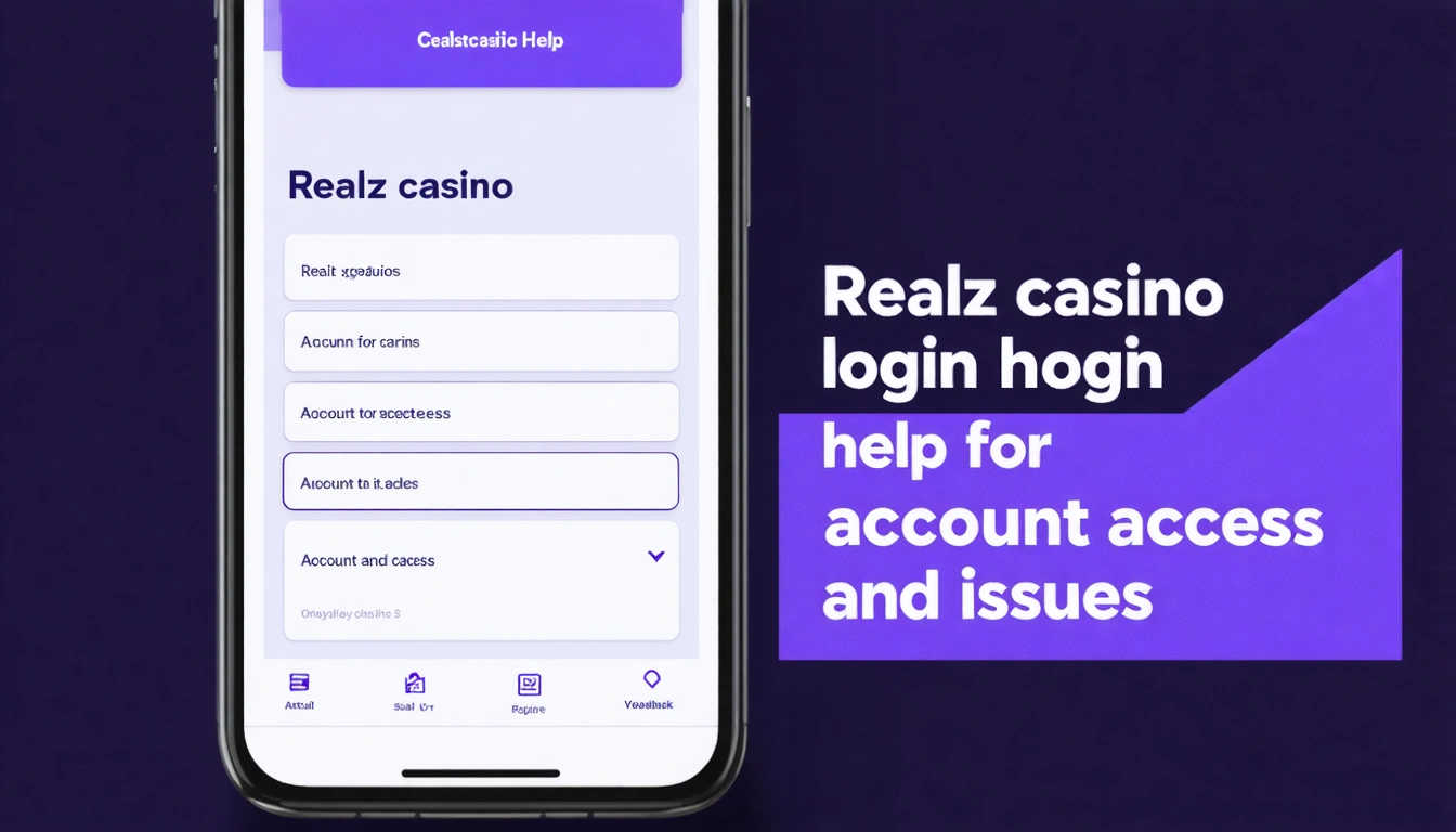 Realz casino login help for account access and issues